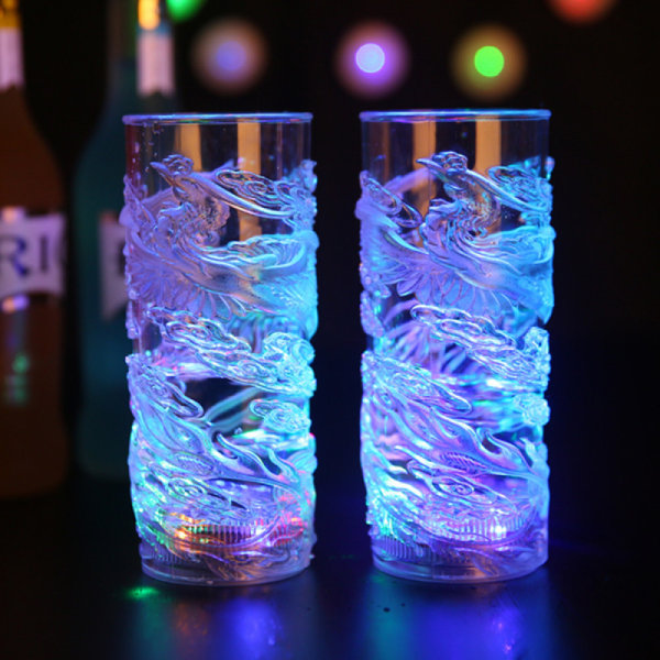 Phoenix Cup Flash, LED Flash Light Cup, LED Vandinducerende Kop