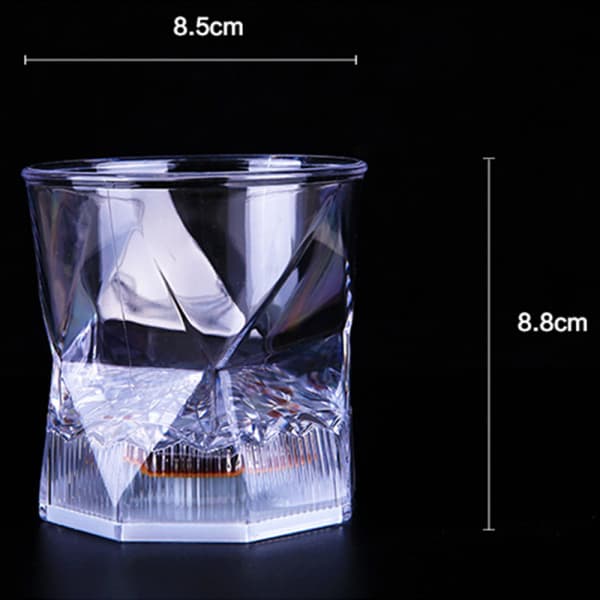 Water Cube Cup Blinkende Kopp, LED Blinkende Kopp Lysende Kopp, LED Vann Induksjonskopp