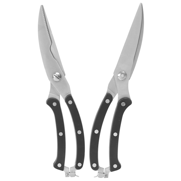Køkkensakse Skarpe Sikre Ergonomisk Design Rustfrit Stål Multifunktionelle Sakse til Kylling Fjerkræ Fisk
