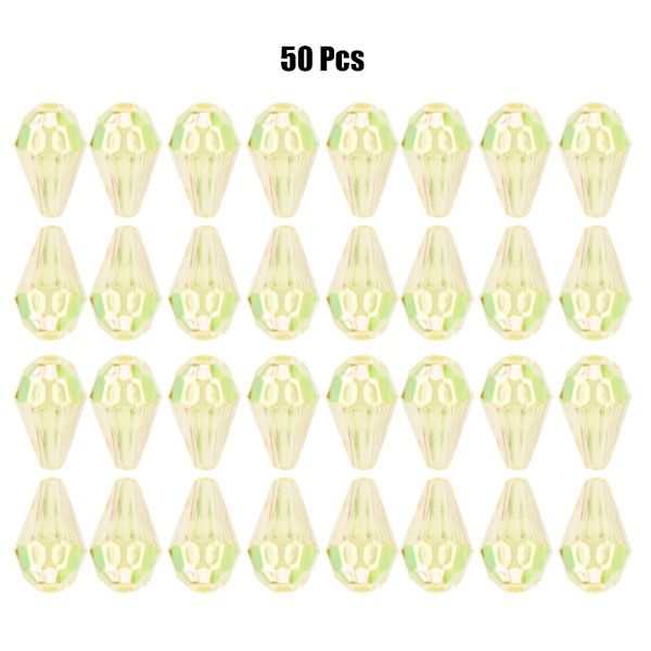 50 st påse 8*12MM Akryl Pärlor Hand Sömnad DIY Pärlor Kläder Dekor Smycken Tillbehör(Typ B)