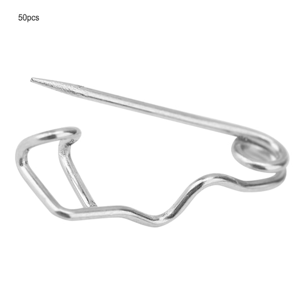 50 kpl metallisia turvallisuusneuloja, rintaneuloja, lukitusneuloja, neulakiinnittimiä, ompelutarvikkeita (27 mm)