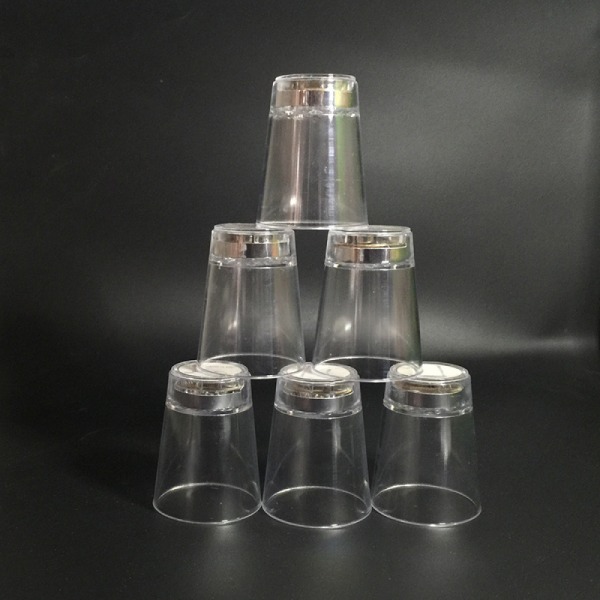 Lille vinglas Flash Cup, LED Flash Cup lysende kop, LED Vand Induktion Cup (3 STK)