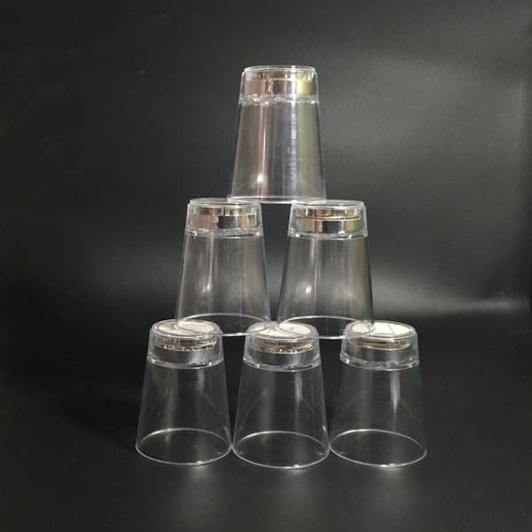 Lite Vinglass Blinkende Kopp, LED Blinkende Kopp Lysende Kopp, LED Vanninduksjonskopp (3 stk)