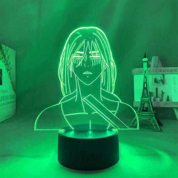 Attack on Titan 3D Anime Lamp Natt Levi Ackerman Illusion N