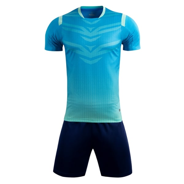 Barn Herr Survetement Fotbollströja Jersey Set Pojkar Fotbollströjor Set Sportkläder Träningsdräkt Anpassad Tryck Nummer Namn Logo 8631 Light blue Kids size 2XS