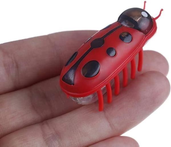 Mini Elektrisk Robot Bille, Interaktivt Kattelegetøj Begejstrer & En