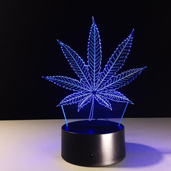 3D Illusion Multi Farver USB Natlampe til Søvn Skrivebordslampe