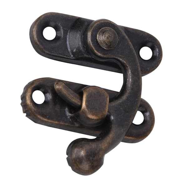 30 st Hasp Hook Retro Style Järn Spänne Hook Hasp för Smycken Presentaskar 3,2 x 2,8 cm Brons Höger Spänne Hook Hasp