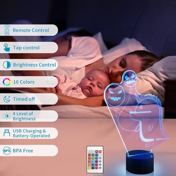 3D Fair Pixie Nattelys Gave til Jenter 1-8 År, Julepynt Innendørs for Hjemmet, Barnerom Lampe for Borddekorasjon, LED Fargeendring
