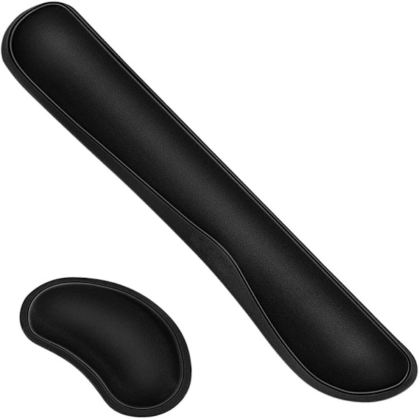 Handledsstöd för tangentbord och mus, handledsstöd i minnesskum, bekvämt handledsstöd, dator, bärbar dator och bärbar dator