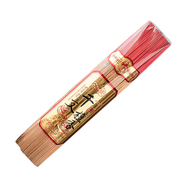 1000 stk. røykfrie røkelsespinner - behagelig, langvarig duft - sandeltre røkelsespinner for hjem, templer - naturlig farge - 32,5 cm