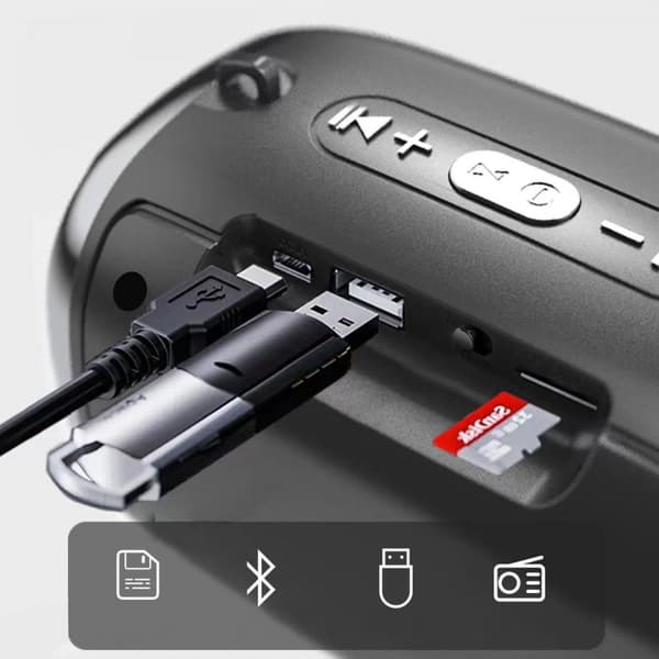 Bluetooth Bärbar Högtalare, Kompakt Storlek, Överraskande Hög