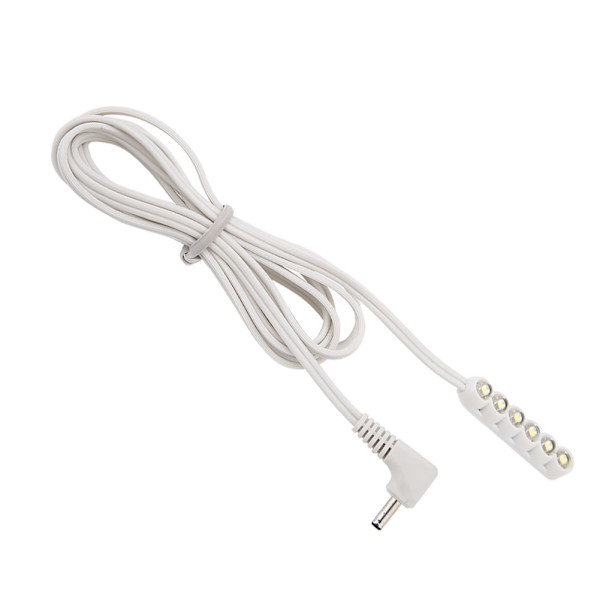 0,3W 6-LED arbejdslampe til symaskine Justerbar magnetisk baselampe CN stik 220V
