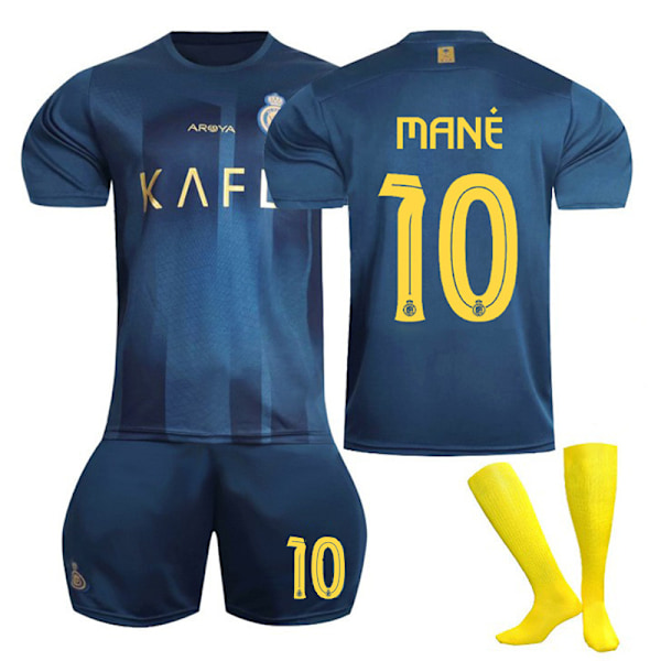 23-24 Riyadh Victory bortefotballdrakter Barnefotballsett No.10 Mane XXL