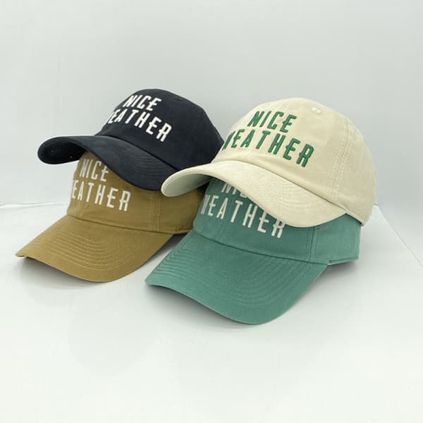 Hatt Dam Våren NICE Stor Bokstav Broderi Utomhus Casu Beige
