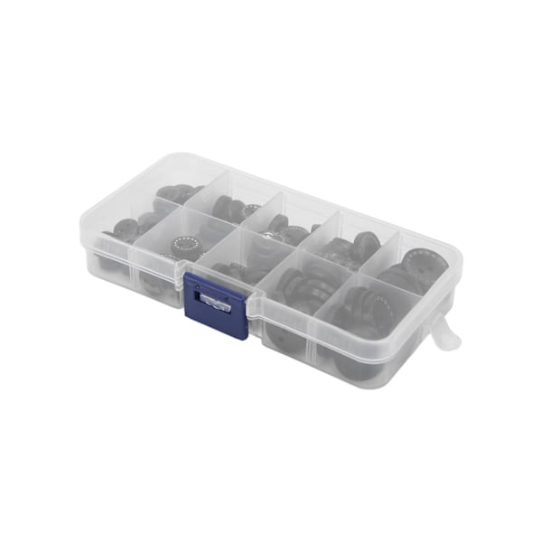 100 stk. Tretre knapper Unik design Naturlig Holdbar Robust Sikker Praktisk Rund treknapp Mørkebrun