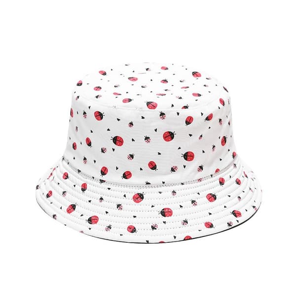 Sød Bucket Hat Strand Fiskerhatte til Kvinder, Vendbar D B
