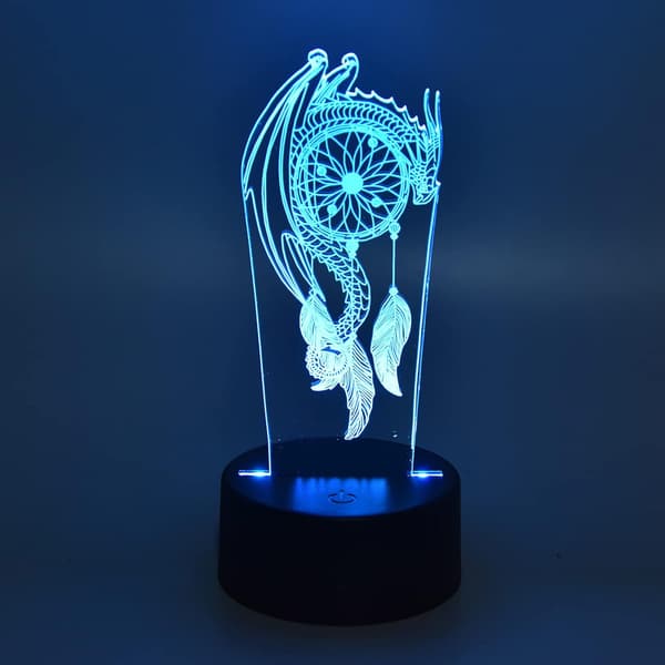 3D Lampe, Natlys Touch Kontrol Akryl Materiale Blødt Lys