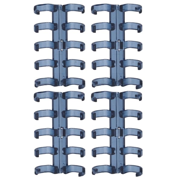 20 stk. Bindingsringer Segmentert Design Hold 60 Ark 11mm Bindings Tykkelse Kontorrekvisita Blå