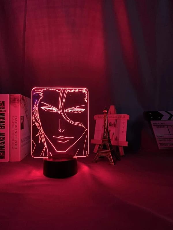 Anime Bleach Sosuke Aizen lampe Kul 3D Illusjon Natt L
