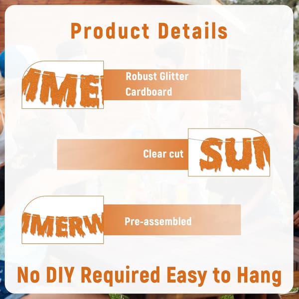 Summerween Banner – Sommer Halloween Festdekor