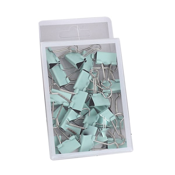 25 stk. Binder Clips forhindrer deformation Multifunktion Metal Papirklemmer Kontorklemmer til skole Mintgrønne Binder Clips