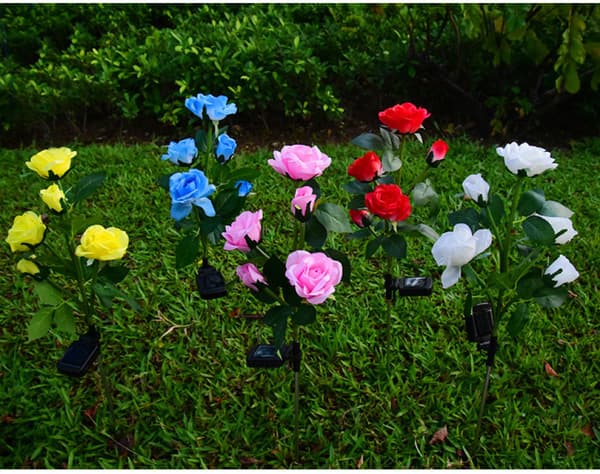 Utomhus solcellslampor, 1-pack solcellslampor för trädgård, vattentäta B