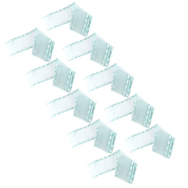 10 meter kantbånd polyester tyll for klær tilbehør DIY hodeplagg hår 2,6 tommer (Cyan C4 )