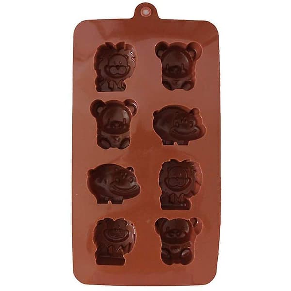 Silikon Bakeformer Sett Med 2 Dyrefigurer Non-stick Form