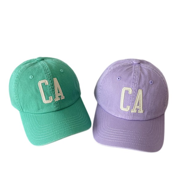 Hat, Baseball Cap, Bomuldsvask, CA Bogstav, Blød Top, Versati Purple