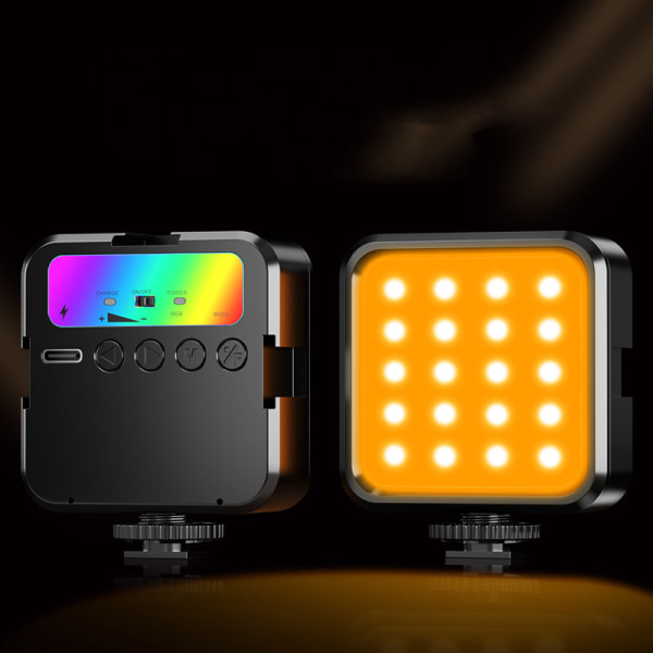 Videoljus RGB , kameraljus mini i fullfärg, fotografi