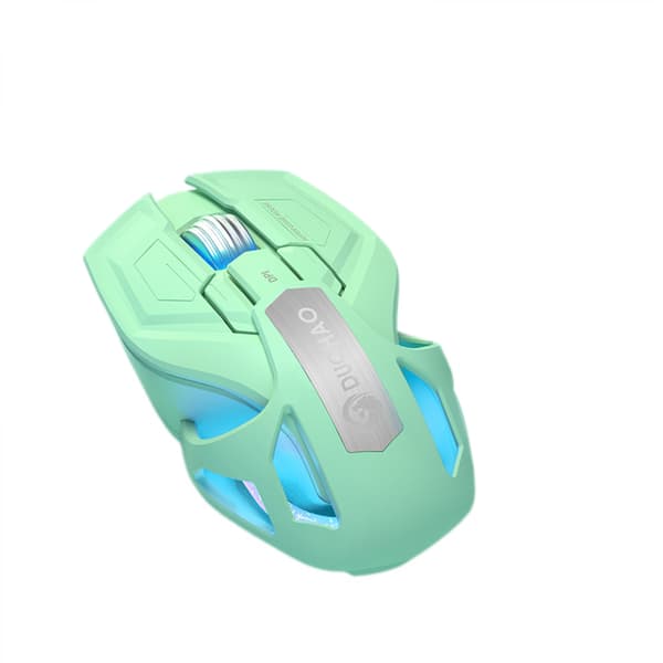 Lysende trådløs mus genopladelig optisk mus med USB
