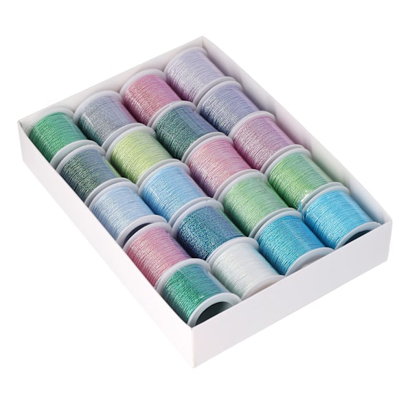 20 stk smykker håndverkstråd 0,8 mm 12 tråder 27 meter polyester fargerik perling tråd veving tråd