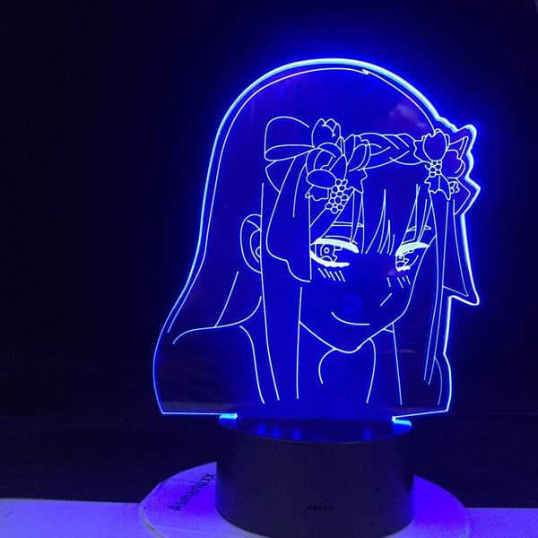 3D Illusjonslampe Anime Zero Two Figur Ny Nattlampe Barn C