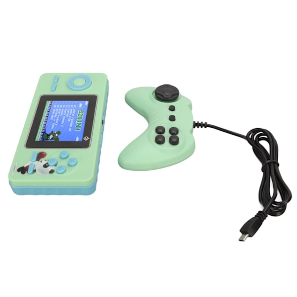 Handhållen spelkonsol Retro färgskärm 1020mAh Mini bärbar spelmaskin med Gamepad för TV och två spelare