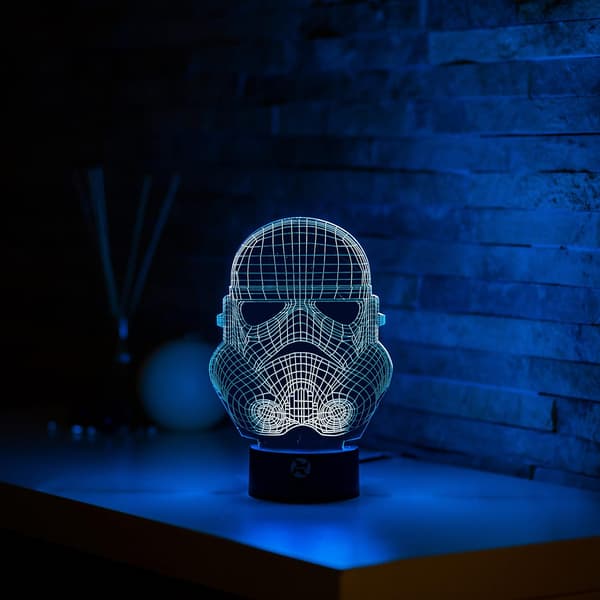 3D Optisk Illusions Natlampe - 7 LED Farveskiftende Lampe