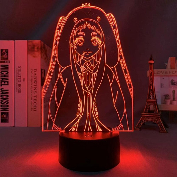 Kakegurui Runa Anime 3D Illusion Nattlampa Hemrum Dekor