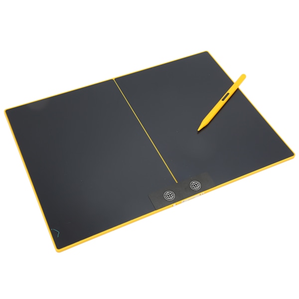 15 tum LCD-skrivbord med tydlig handstil, elektronisk doodle-tavla med magnetisk penna för småbarn, gul