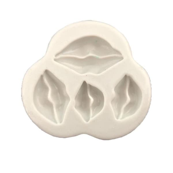 Bagt Silikoneform Læbeform Læber Fondant Kageform