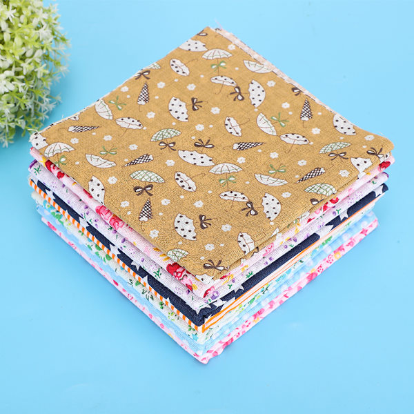 56 st fyrkantiga bomullstyger 25x25cm syvävnad blommigt tryck hushåll handgjorda DIY-tillbehör