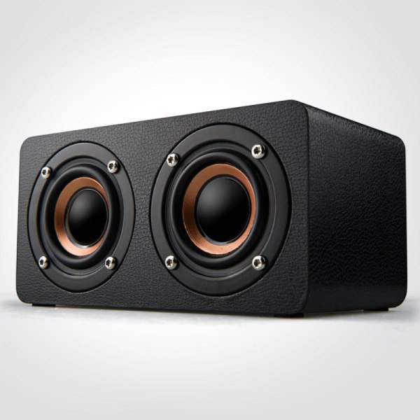 10W Bluetooth-højttaler med Super Bass, Loud Wood Home Audio