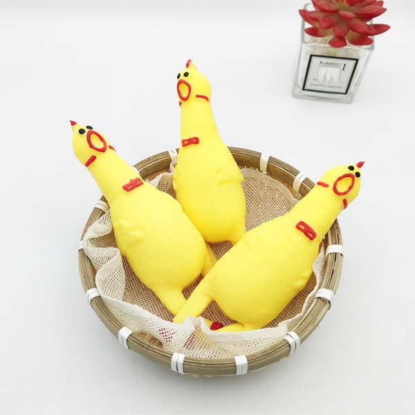Stress Relief Legetøj 2-pak - Elastisk Grøn Hest, Stick Man & Syngende Kylling til Angstdæmpning, Sensorisk Fidget Legetøj til Voksne Yellow