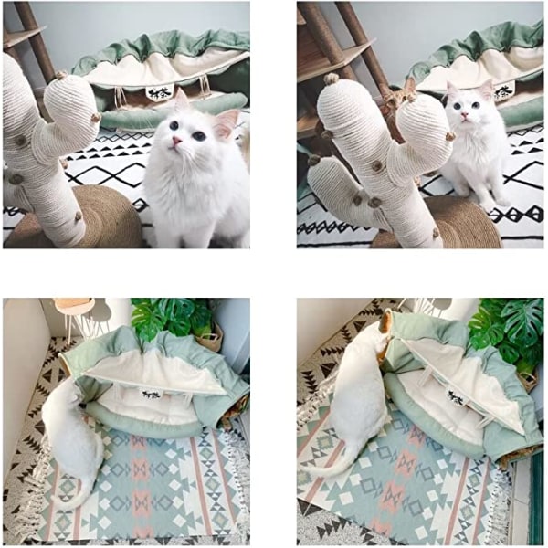 Kattunnelbädd - 2 i 1 inomhus hopfällbar katt lektunnel T