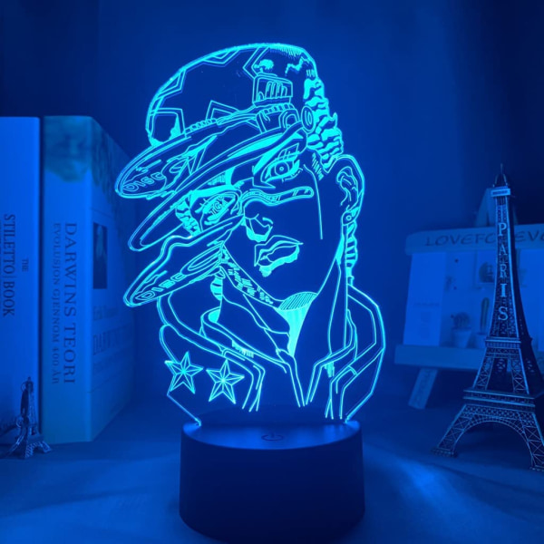 3D Anime Illusion lampa Nattljus för barn, barn Bedroo
