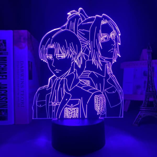 Anime 3D Natlampe Attack Akryl LED 3D Lampe til Hjem Roo