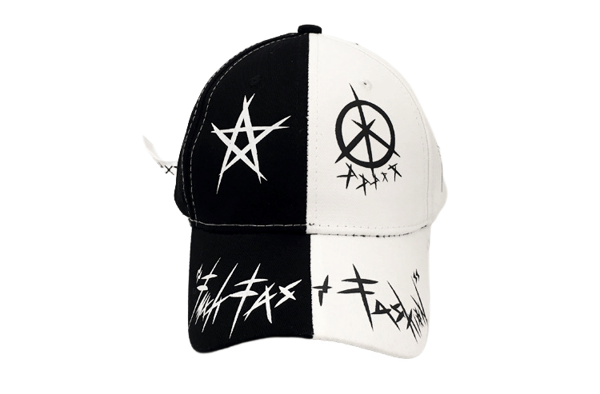 Unisex Graffiti Baseball Cap, K-pop Boys Udendørs Spænde Cap, A