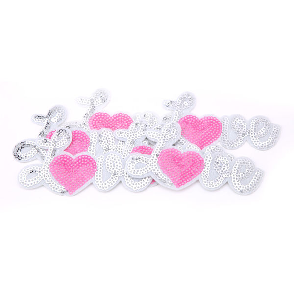 6pcs Embroidered Patch Applique Sewing Sequin Cloth Sticker DIY Clothing Accessories