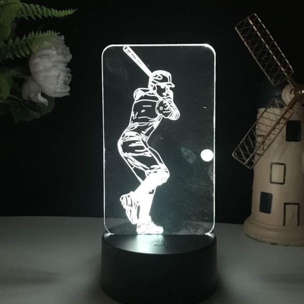 3D Illusion LED Natlampe, 7 Farver Gradvis Skiftende Touch
