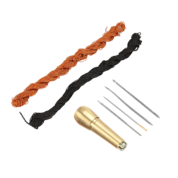 18m Sorte Brune Linjer Tråde til DIY Sko Reparation med Krog Nåle Sy Syl Kit