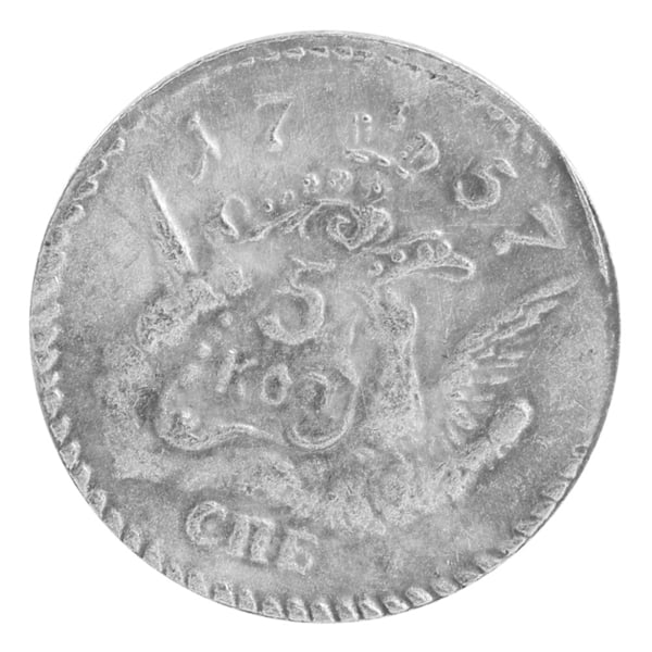 1757 Klassisk mässing silver dollar vintage minneskollektion mynt